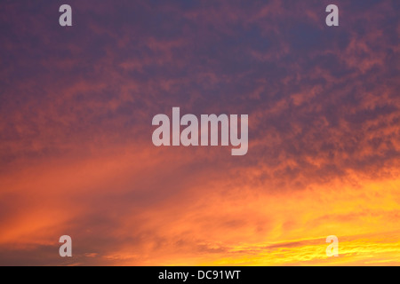 Spannendes Licht bei Sonnenuntergang, Oakville, Ontario, Kanada. Stockfoto