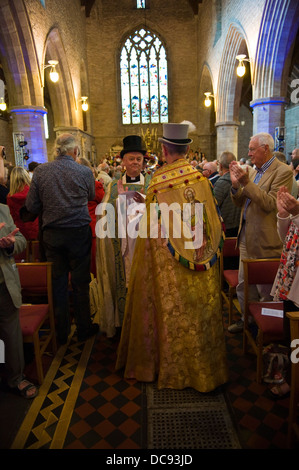 Brecon Jazz Festival 2013. In der Kathedrale von Brecon Jazz Jahresservice Stockfoto