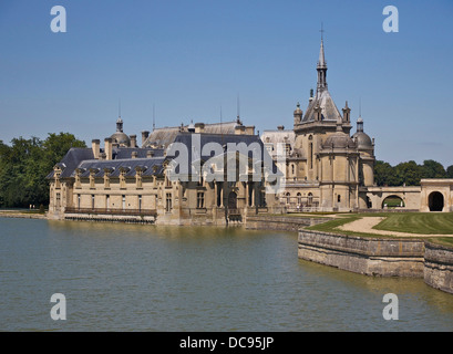 Château de Chantilly, Frankreich, von Süden. Stockfoto