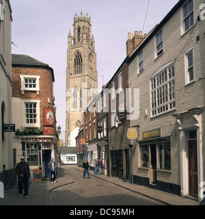 Saint Botolph Kirche, bekannt als die Boston Stump, die höchste Kirche in England, in der Stadt von Boston, Lincolnshire. Stockfoto