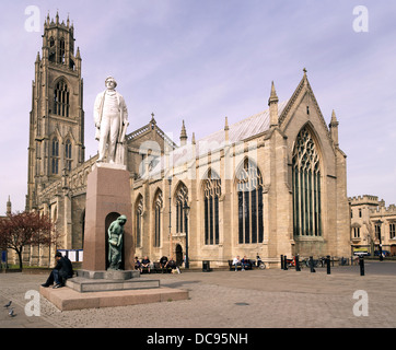 Saint Botolph Kirche, bekannt als die Boston Stump, die höchste Kirche in England, in der Stadt von Boston, Lincolnshire. Stockfoto