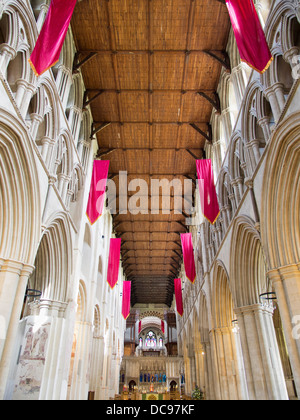 St Albans Cathedral in Hertfordshire, England - Interieur 2 Stockfoto