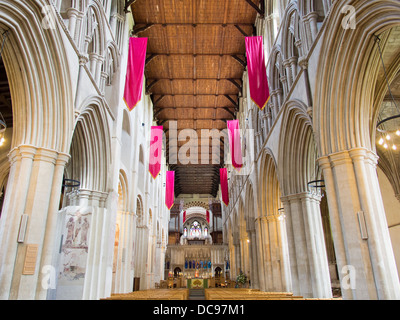 St Albans Cathedral in Hertfordshire, England - Innenraum 3 Stockfoto