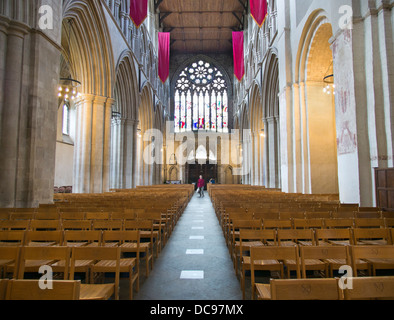St Albans Cathedral in Hertfordshire, England - Innenraum 4 Stockfoto