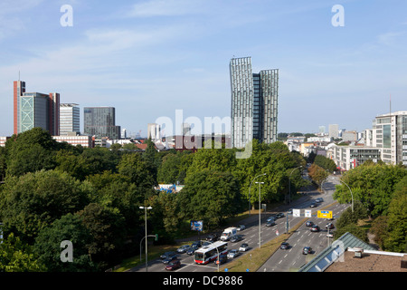 "Tanzende Tuerme", "Tanzende Türme" auf der Reeperbahn Stockfoto