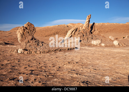 Las Tres Marias (die drei Marien), Valle De La Luna (Mondtal), Atacamawüste, Chile Stockfoto