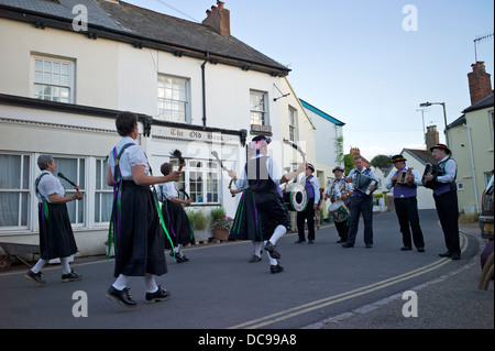 Morris Tänzer, Devon, UK Stockfoto