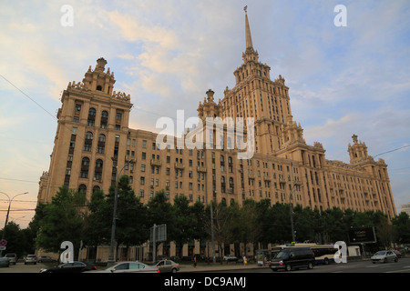 Hotel Radisson Royal Moscow, ehemalige Ukraina Hotel am Kutuzovsky Prospekt Stockfoto