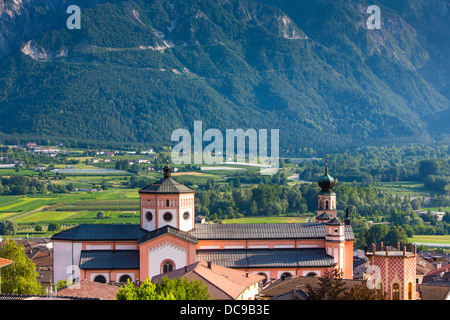 Pfarrkirche des Erlösers, Kirche des Heiligsten Erlösers, Levico Terme, Trentino, Italien Stockfoto