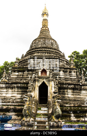 Chedi Shan Stil im Wat Papoa, Chiangmai Thailand Stockfoto
