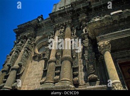 Fassade des barocken Kirche San Domenico in Nardò Stockfoto