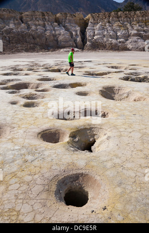 Stephanos Vulkan Fumarolen auf Nisyros, Griechenland Stockfoto