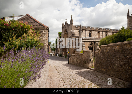 Gentle Street, EINE malerische, historische Kopfsteinpflasterstraße in Frome, Somerset, England, Großbritannien Stockfoto