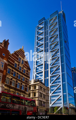 Heron-Tower bei 100 Bishopsgate in der City of London Stockfoto