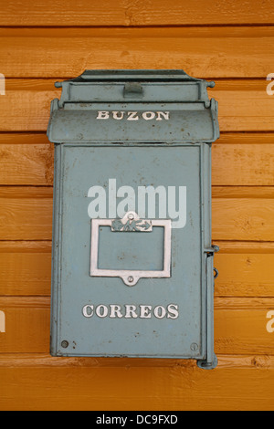 Alte Post-Box in der Ortschaft Biran, Kuba Stockfoto