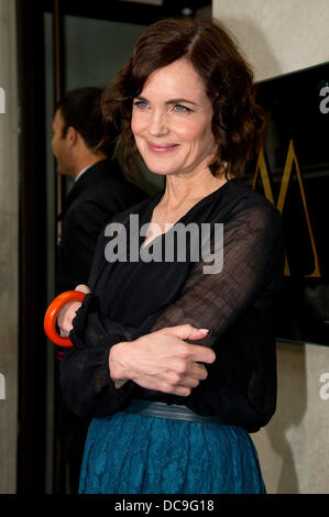 London, UK. 13. Aug, 2013.Elizabeth Mcgovern aus der Fernsehserie Downton Abbey zu sehen Ankunft im Mayfair Hotel in London Credit: WFPA/Alamy Live News Stockfoto