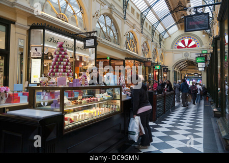 Inneren Royal Arcade. Melbourne, Victoria, Australien. Stockfoto