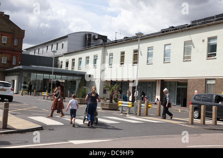 Lewisham Krankenhaus, Südlondon. Die Unfall- und Notaufnahme ist von der Schließung bedroht Stockfoto