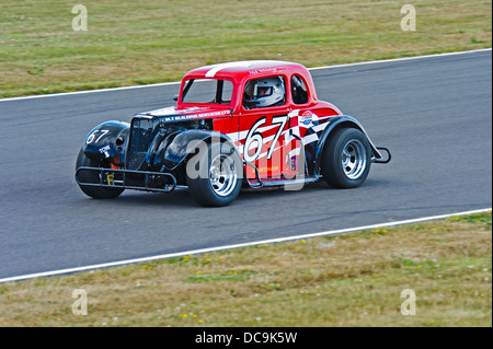 Legenden beim Ty Croes Rennen verfolgen Anglesey Schaltung North Wales Uk Stockfoto