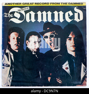 The Damned - The Best of The Damned, 1980 limitiertes blaues Vinyl-Album auf Stiff Records - nur zur redaktionellen Verwendung Stockfoto