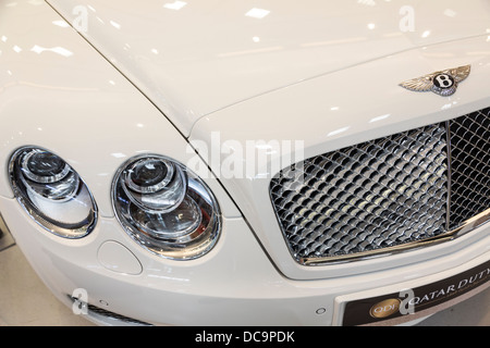 Detail des Bentley Flying Spur Autos, Duty-Free-Bereich, Doha, Katar Stockfoto