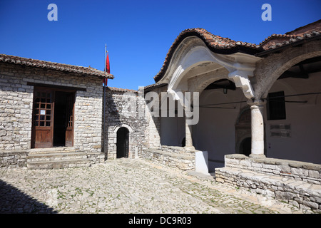 Berat, Berati, Albanien, im Inneren der Burg Kalaja, das museum Stockfoto