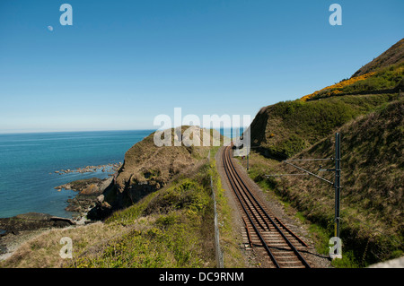 Cliffwalking zwischen Bray und Greystone, Irland Stockfoto