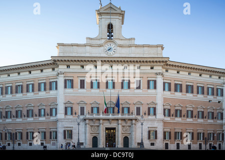 Fassade des Palazzo Montecitorio, Rom, Italien Stockfoto