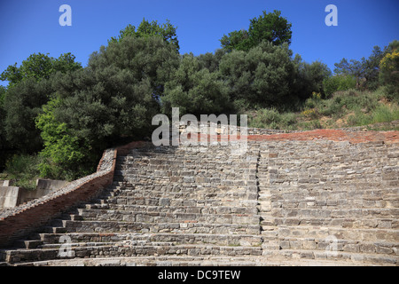 Apollonia, Illyrien, eine antike griechische Stadt in Albanien, das Odeon Stockfoto