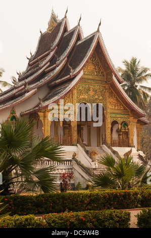 Elk209-1199v Laos, Luang Prabang, königlicher Palastmuseum, Wat Ho Pha Bang, 1993 Stockfoto