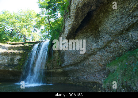 Cascades de Herisson Stockfoto