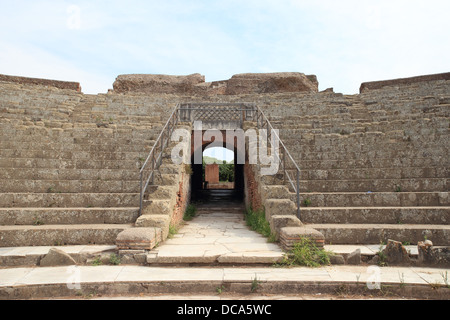 Ausgrabungen in Ostia Antica, der Hafen des antiken Rom, Italien Stockfoto