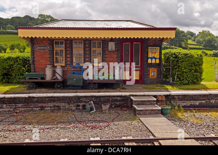 Llanuwchllyn Railway Station, Bala, Snowdonia Stockfoto