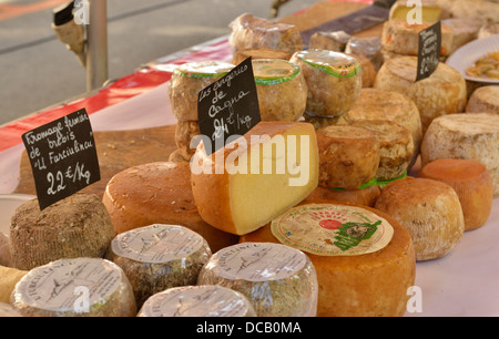 Lebensmittel-Markt, Ajaccio, Korsika, Frankreich Stockfoto