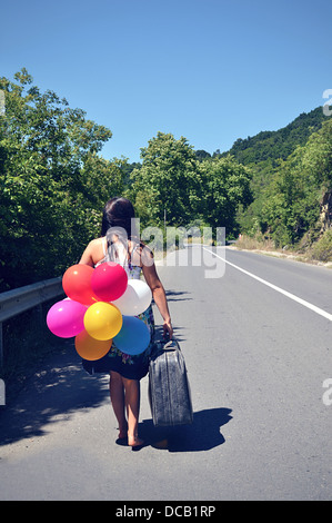 Verlassen, Frauen Stockfoto