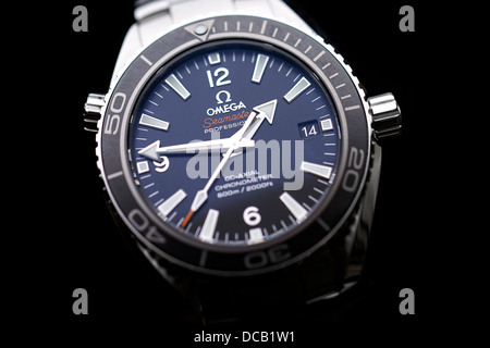 Omega Seamaster Planet Ocean Uhren Stockfoto