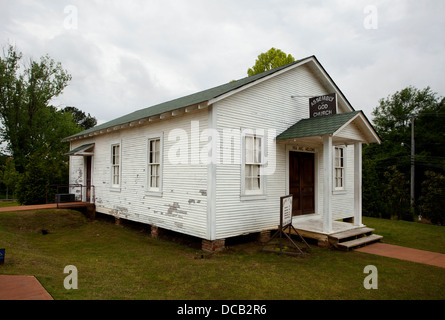 Die Kirche, wo Elvis Presley zunächst neben seinem Geburtshaus in Tupelo Mississippi USA sang Stockfoto