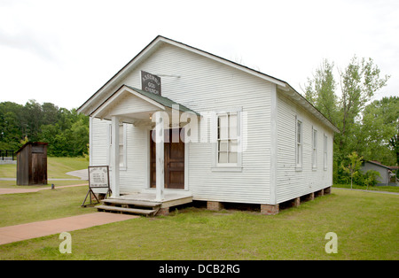 Die Kirche, wo Elvis Presley zunächst neben seinem Geburtshaus in Tupelo Mississippi USA sang Stockfoto