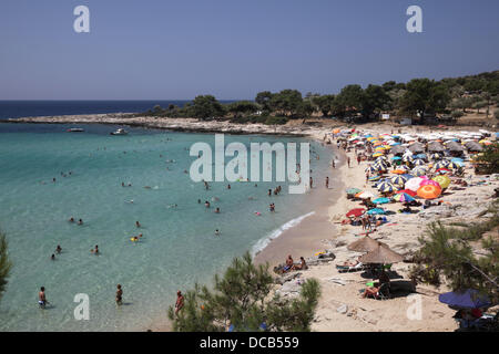 Strand namens "Psili Ammos" in Insel Thassos, Griechenland Stockfoto