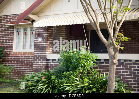 Föderation Stil Häuser in Horsley Avenue, Willoughby, North Sydney, Australien Stockfoto