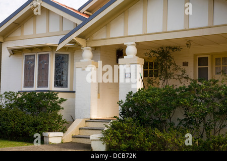 Föderation Stil Häuser in Horsley Avenue, Willoughby, North Sydney, Australien Stockfoto