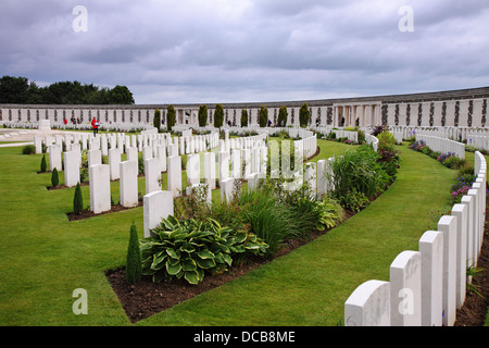 Tyne Cot 1. Weltkrieg Soldatenfriedhof in Flandern, Belgien Stockfoto