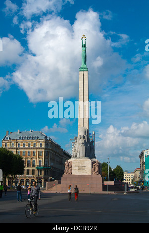 Freiheit Denkmal zentralen Riga Lettland Baltikum Nordeuropa Stockfoto