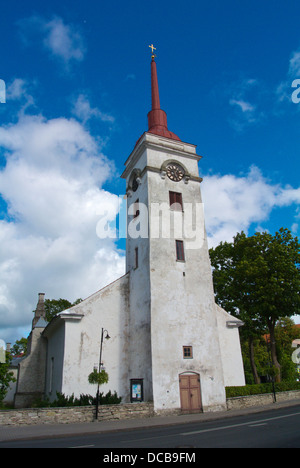 Laurentiuse Kirik St Laurence Kirche Kuressaare Stadt Saaremaa Insel Estlands Nordeuropa Stockfoto