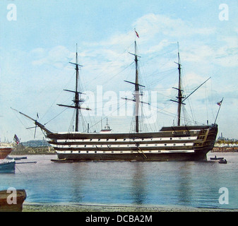 HMS Victory viktorianischen Zeit Stockfoto