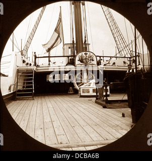 HMS Victory um 1900 Stockfoto