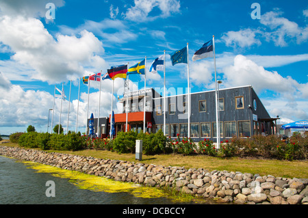 Sadam den Hafen Kuressaare Stadt Saaremaa Insel Estlands Nordeuropa Stockfoto