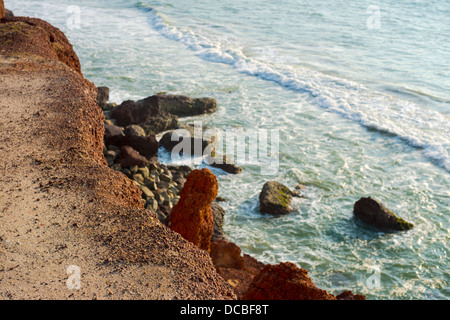 hohe Küste im Indischen Ozean, Indien, Kerala Stockfoto