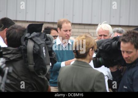 Anglesey, Wales, UK. 14. August 2013. Prinz William trifft auf Anglesey Agricultural Show in North Wales, UK © Gari die Öffentlichkeit Stockfoto