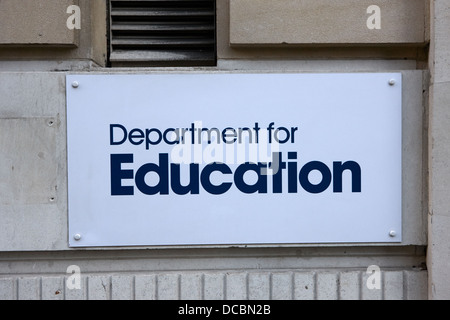 die Abteilung für Bildung Dfe London England UK Stockfoto